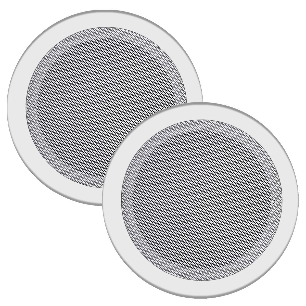 Kit com 2 Arandelas Alto Falante 6 polegadas 55W