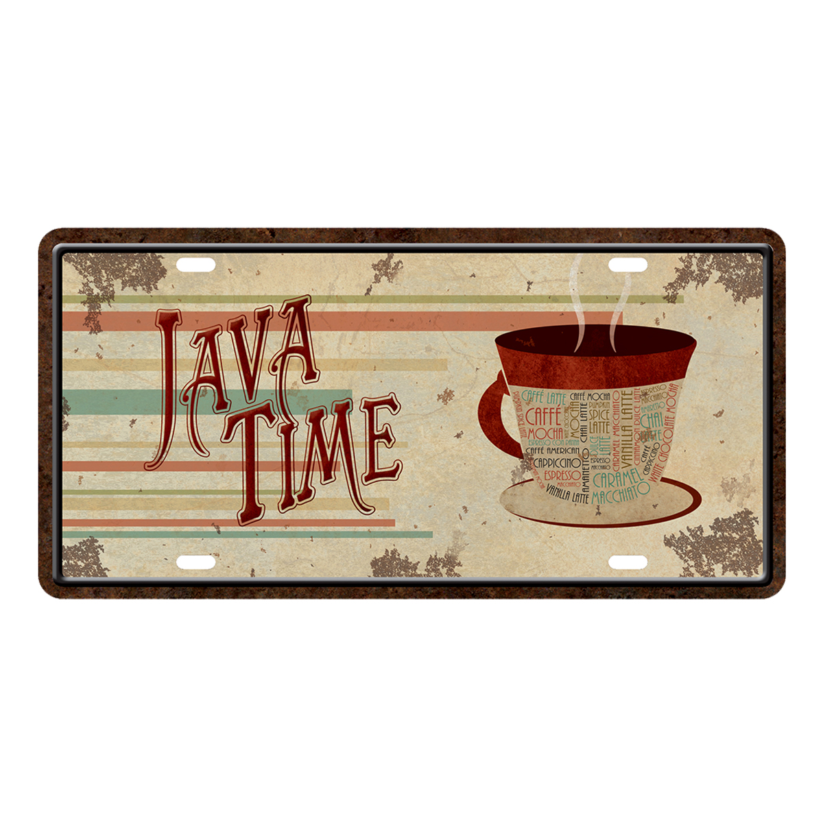 Placa Decorativa Carro - Java Time