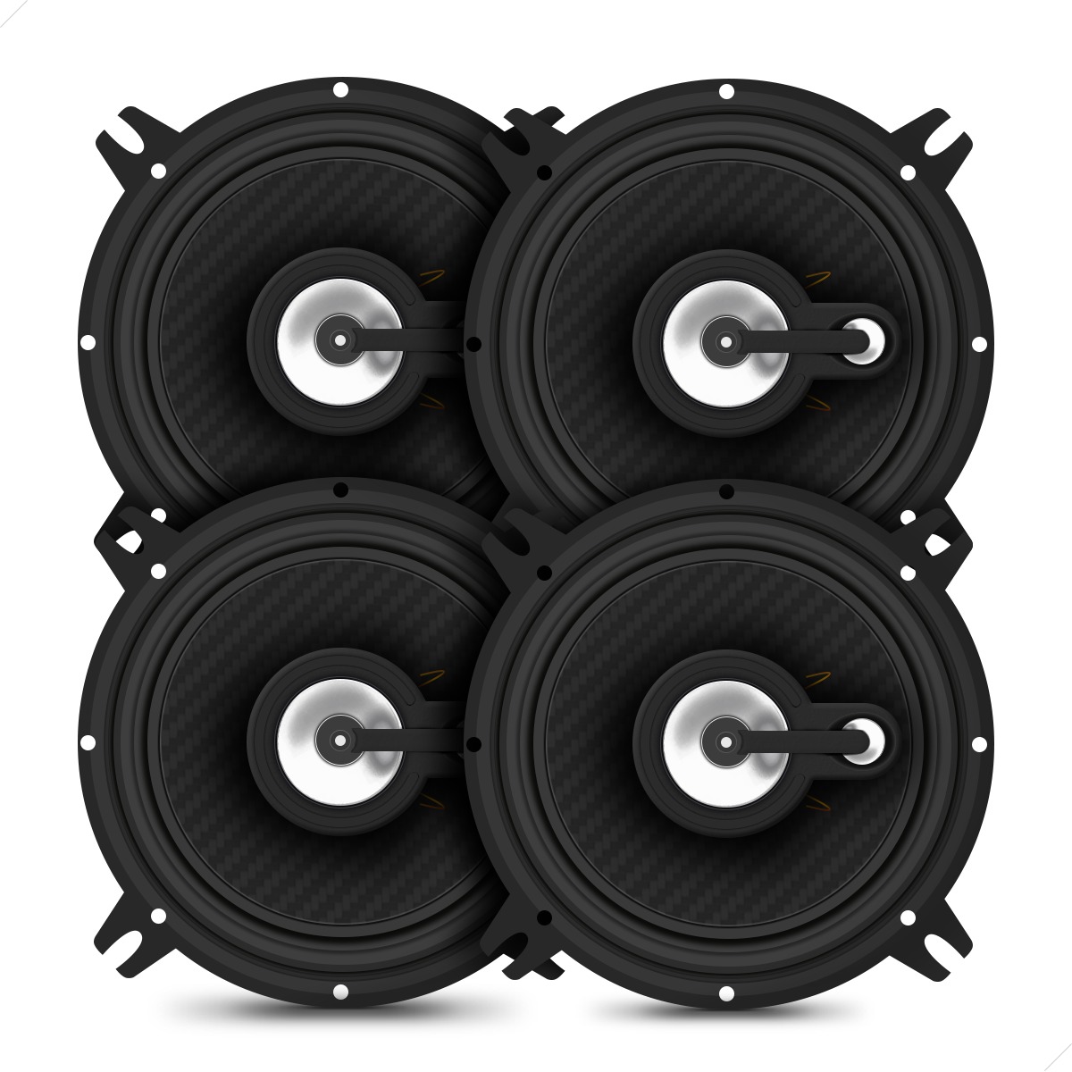 Kit com 2 Pares de Alto Falantes: 2 pares 5"