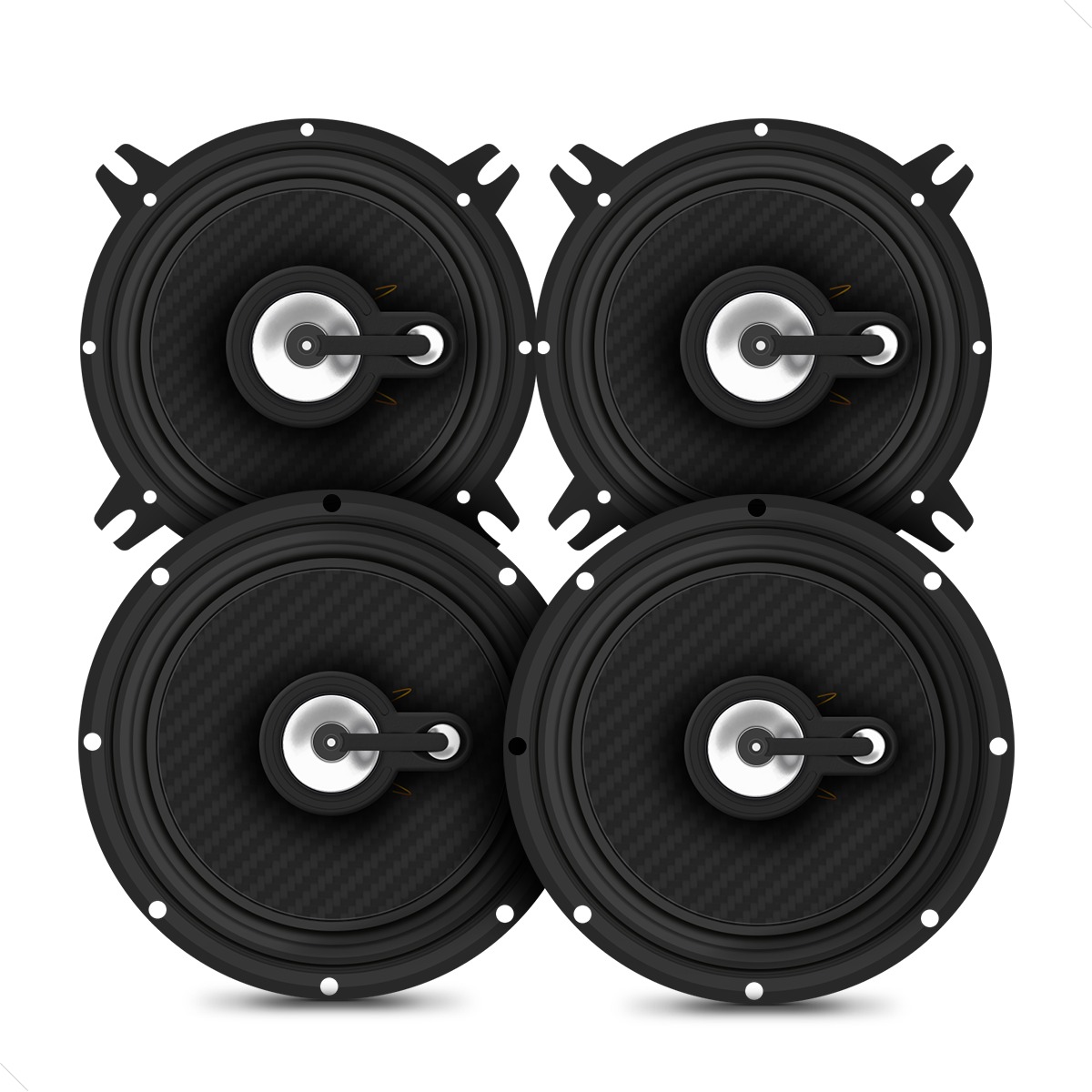 Kit com 2 Pares de Alto-Falante: 1 par 6" + 1 par 5&quo